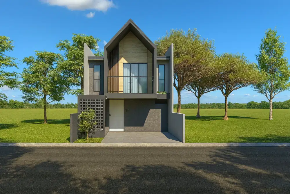 Dekat Tugu Jogja 2 Lantai Arsitektur Bali Siap Bangun