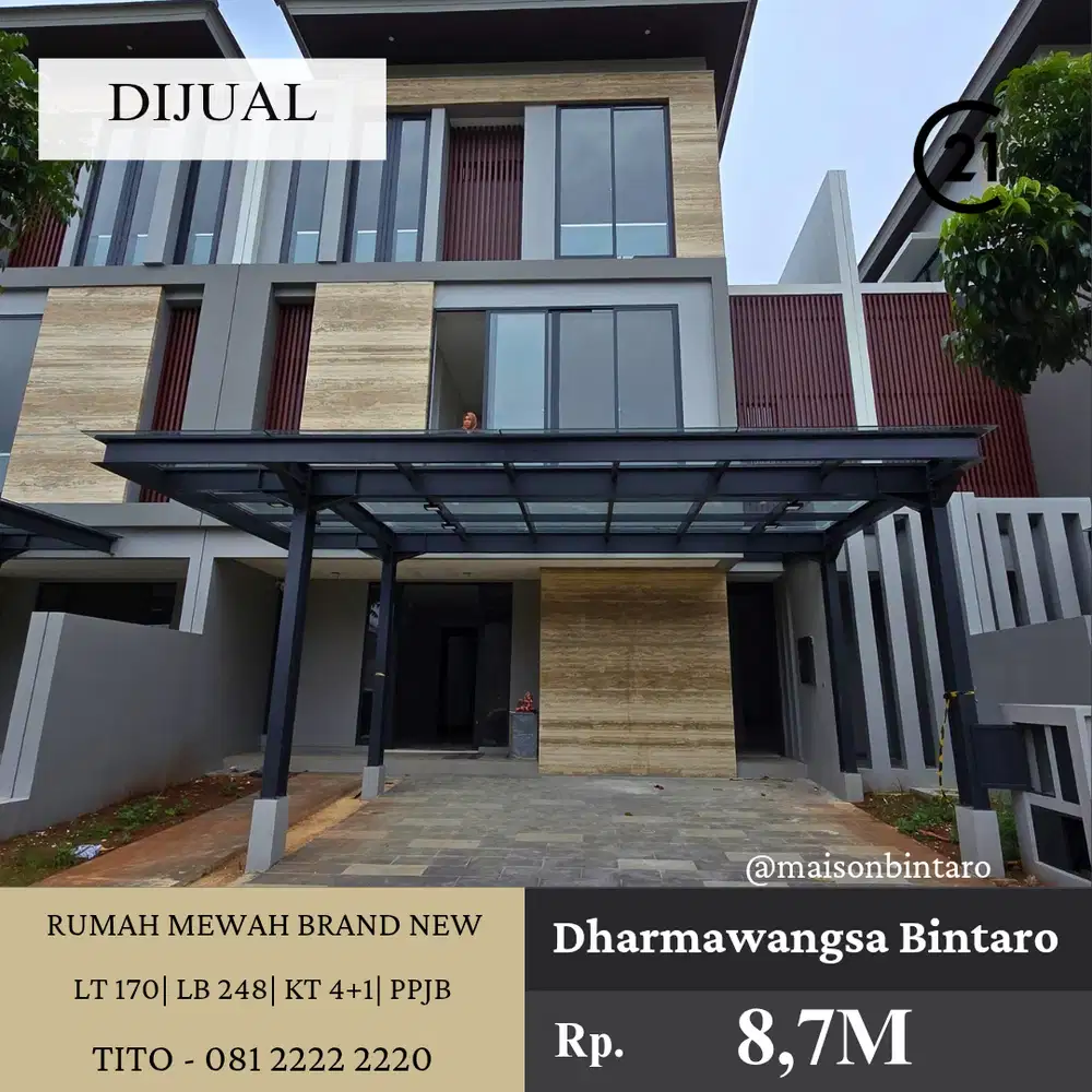Rumah Mewah BRAND NEW di Dharmawangsa Bintaro