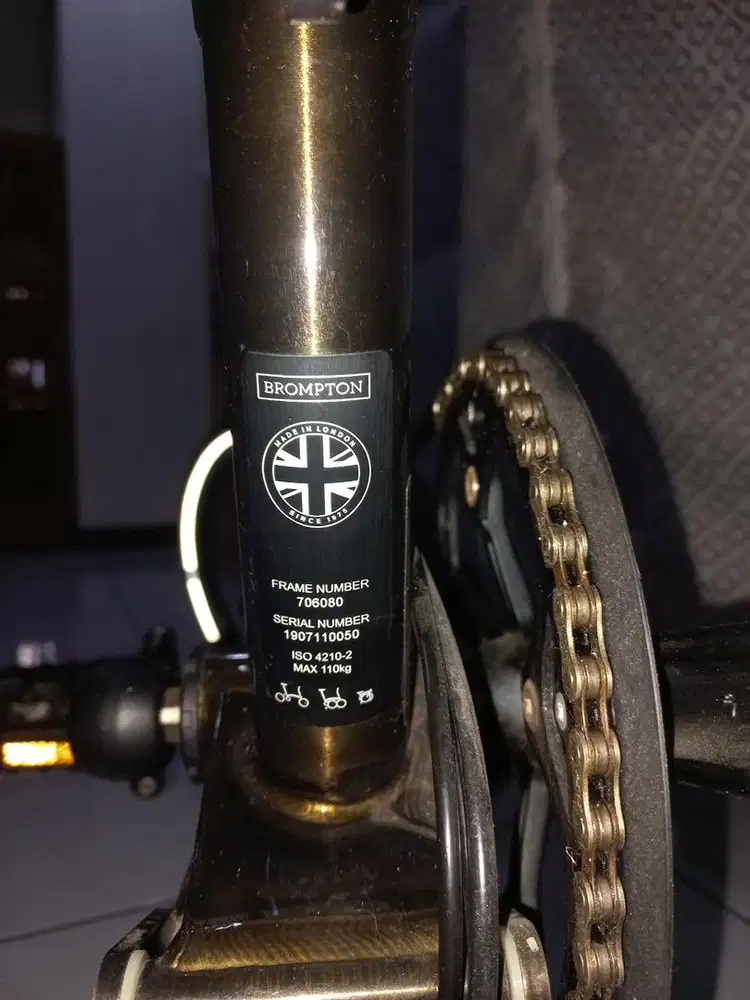 Brompton M6L Lacquer 2019 – 6 Speed, Kondisi Bagus