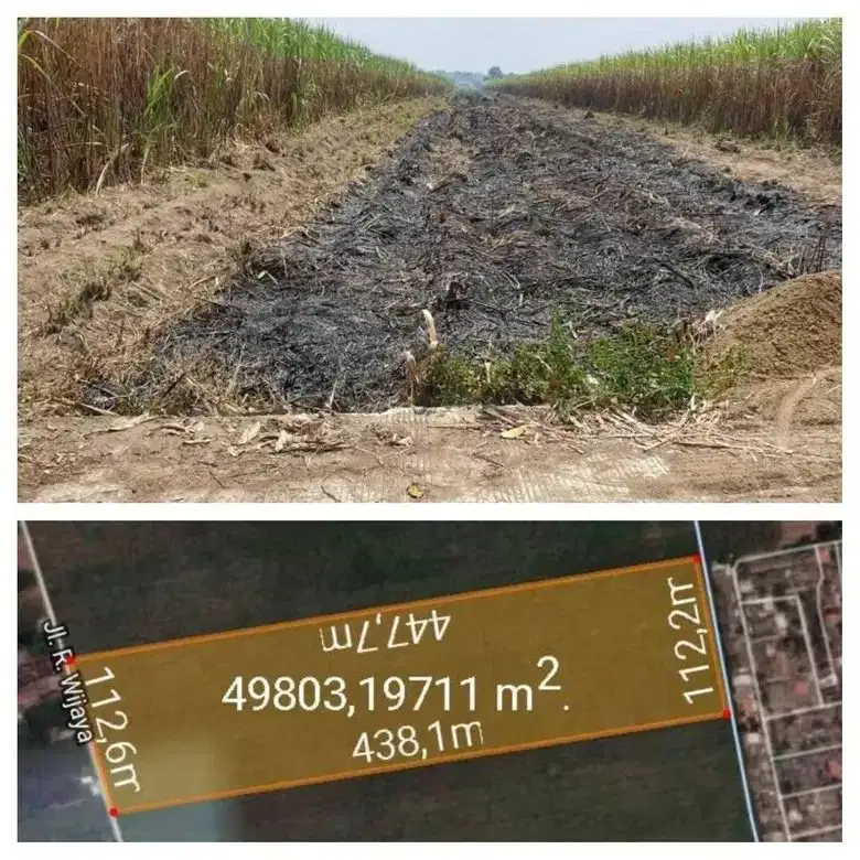 Dijual Murah Tanah Cocok untuk Perumahan di Jetis Canggu,Mojokerto