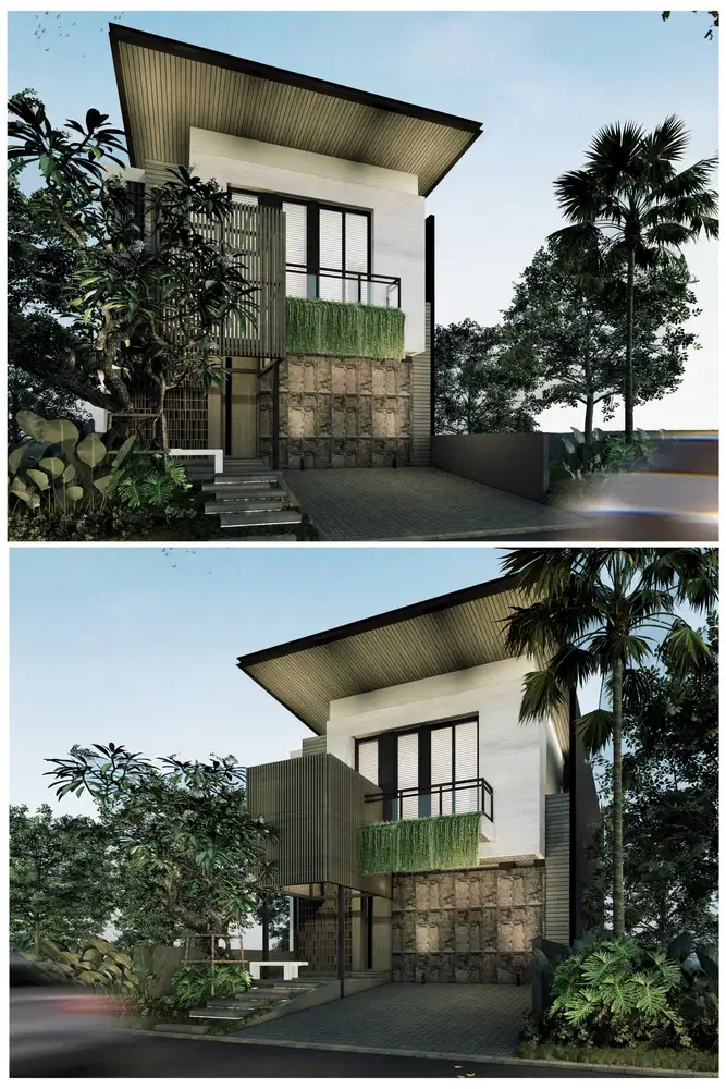 Rumah proses bangun di cluster Alam Hijau, Citraland, Surabaya Barat