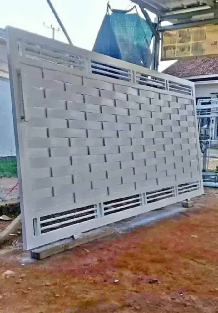 Pintu dorong motif terbaru