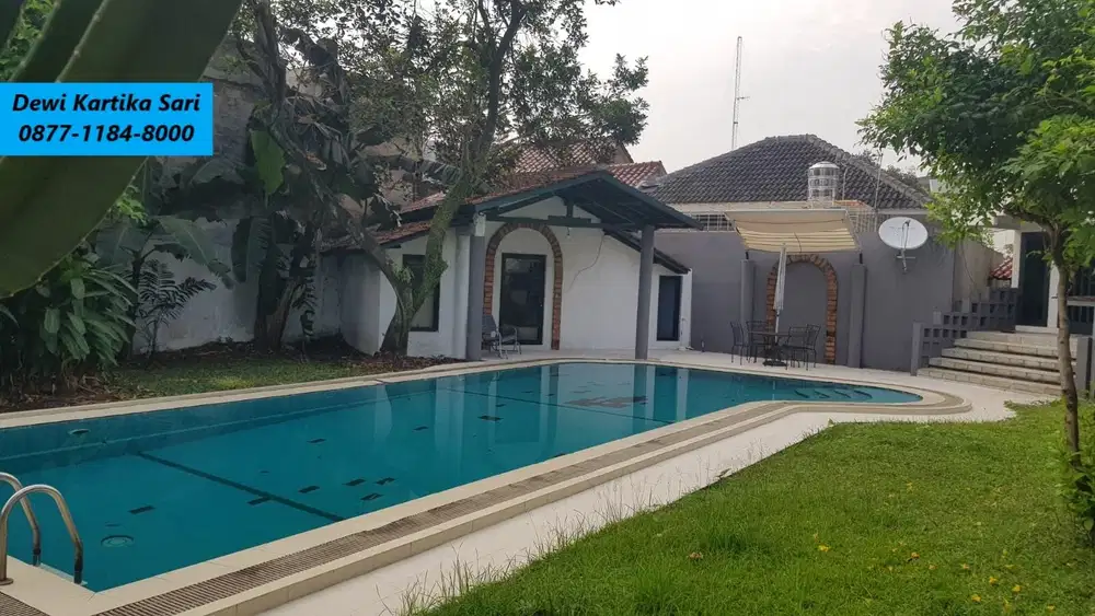 Jual Rumah Harga Tanah Ada Kolam Renang di Bintaro Jaksel AR-13501