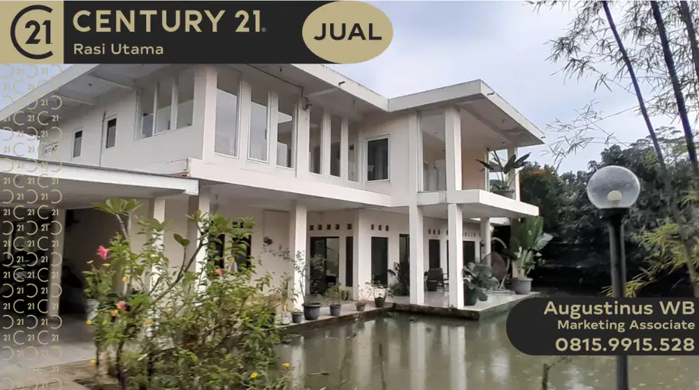 DIJUAL RUMAH DAPAT 11 KOLAM IKAN DI JALAN RAYA PABUARAN PARUNG BOGOR