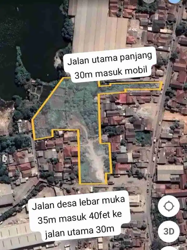 Dijual Lahan Kosong 1 Ha di Zona Industri Legok Tangerang