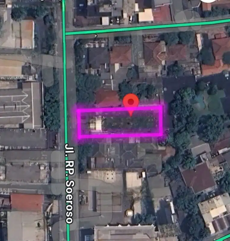 Kavling Tanah Komersil 1.000m² RP Soeroso Cikini Menteng Jalan Raya