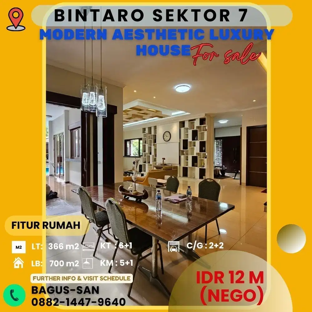 Jual Rumah Mewah Di  Hook Ada Swimming Pool Kebayoran Height Bintaro