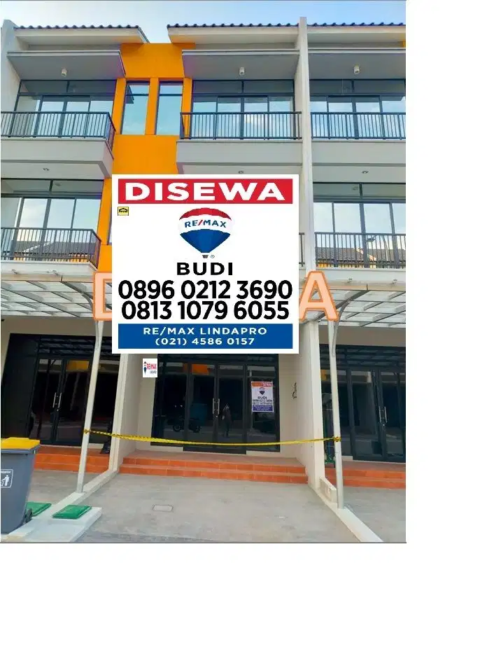 Disewakan Ruko Sedayu City Kelapa Gading 3 tk 4,5 x 17,5