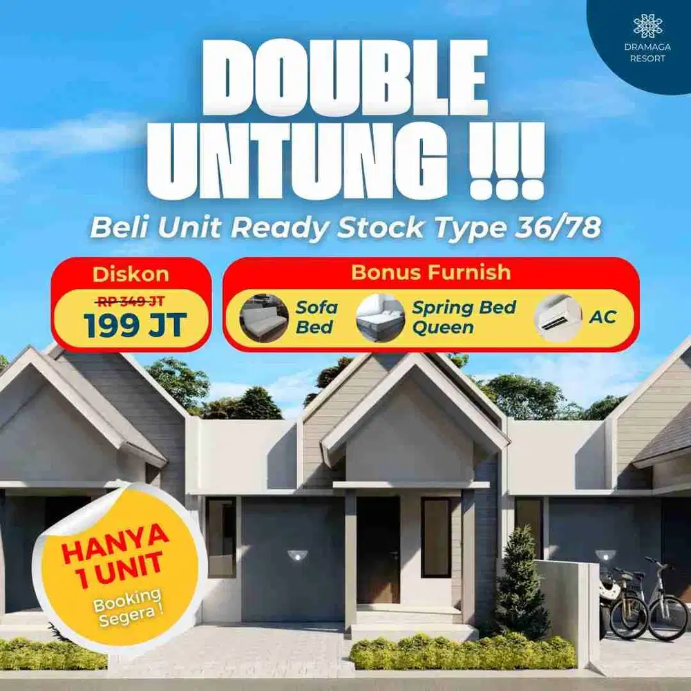 Rumah scandinavilla kawasan sejuk redy stock