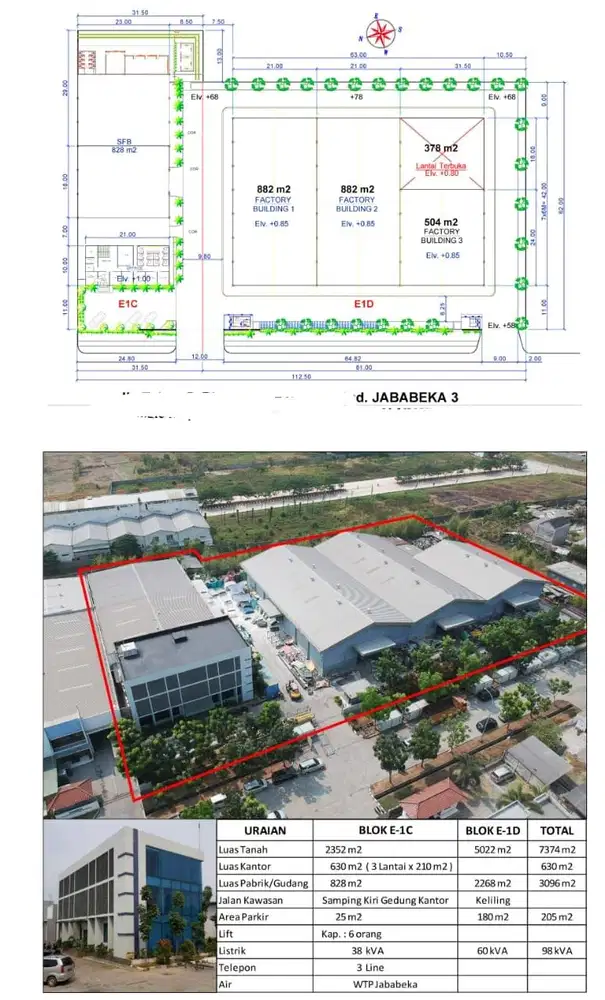 Dijual Cepat Gudang Dan Office Kawasan Industri Jababeka 3 Cikarang
