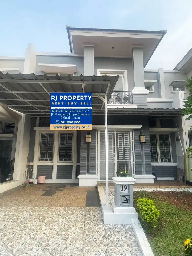 Disewakan Rumah Cluster Florencia Elysium Residence Lippo Cikarang