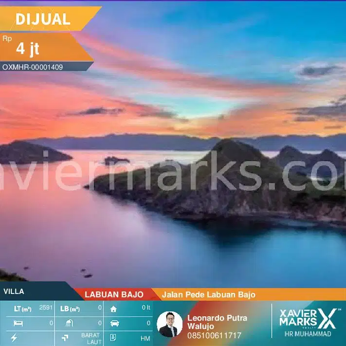 Lahan Komersial Jalan Pede Labuan Bajo Luas2.591m2 dekat Hotel Luwansa