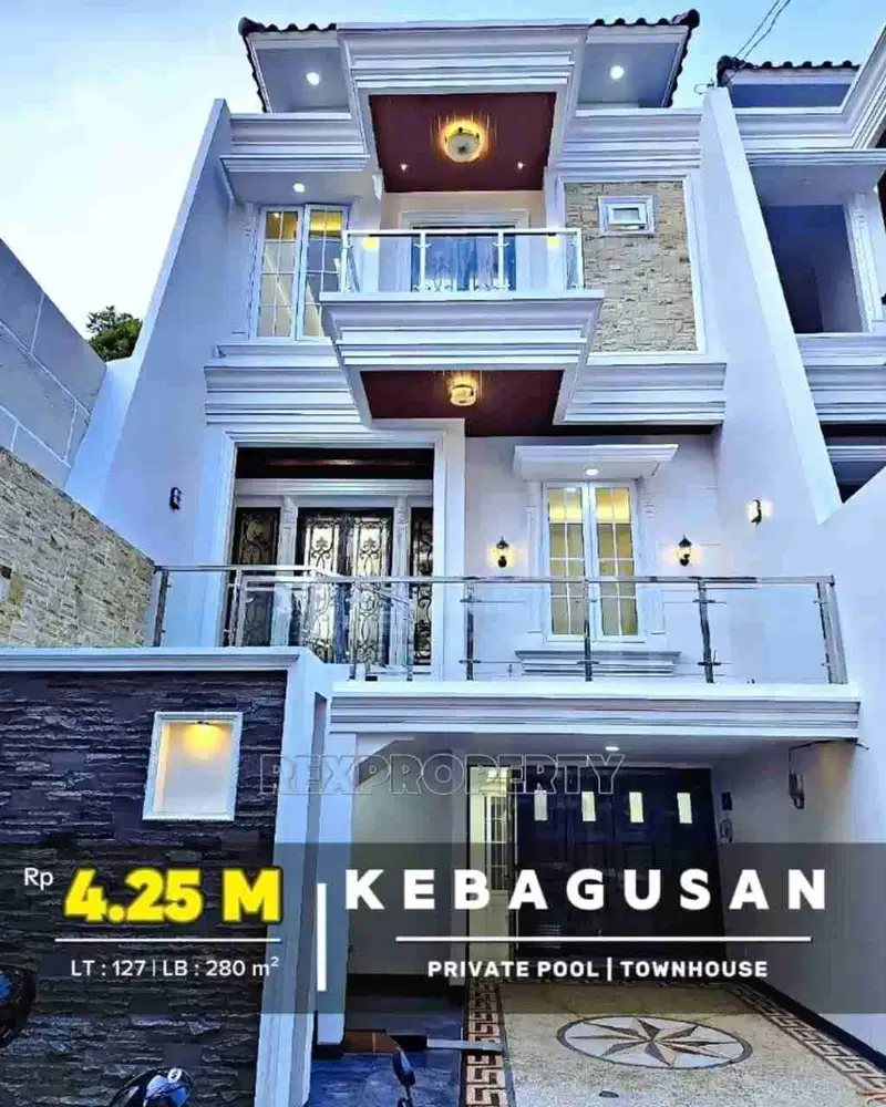 RUMAH CANTIK MEWAH SIAP HUNI DEKAT SHELTER BUSWAY DI KEBAGUSAN