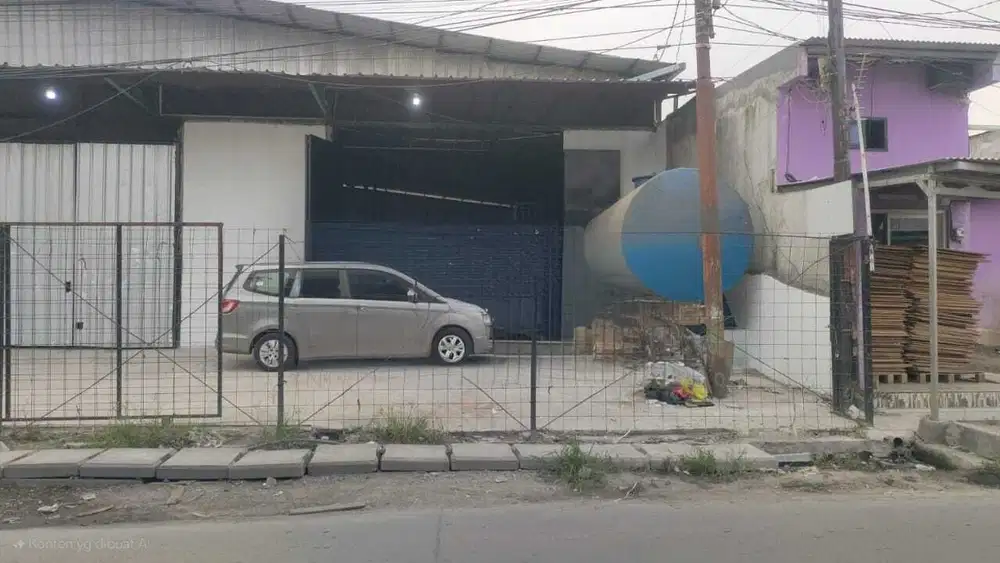Disewakan gudang siap pakai 1lantai + mezzanine di Tarumajaya Bekasi