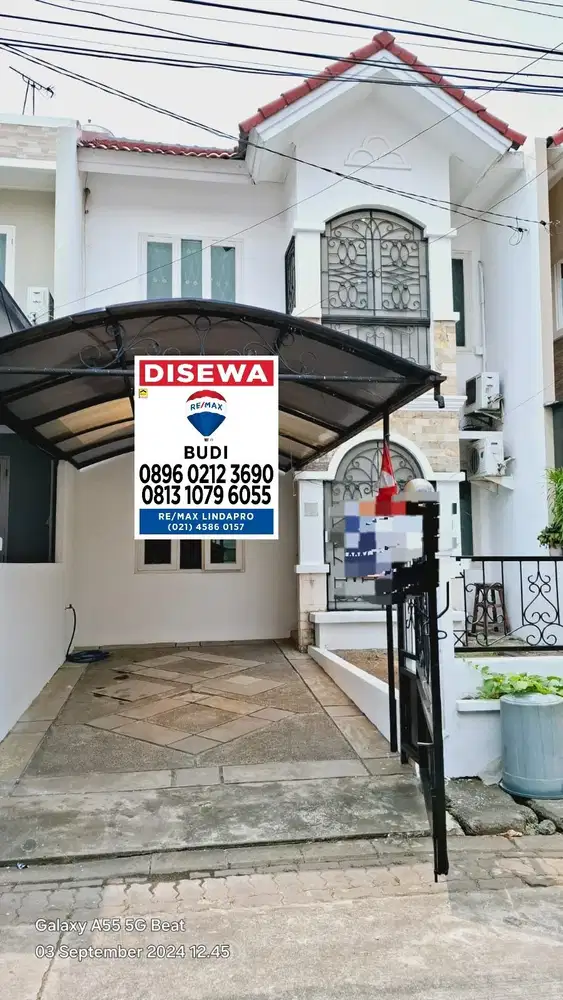 Disewakan Rumah Cluster Kelapa Gading 2 Tk 6 X 17 3 Kt Ada Ac