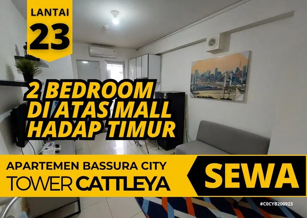 Sewa 2 Bedroom Di Atas Mall Lantai 23 Tower C Apartemen Bassura City