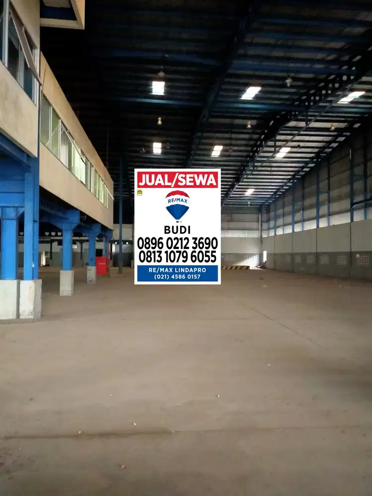 Disewakan Gudang Lt 5556 M2 Lb 3750 M2 Kawasan Pulogadung Ada Office
