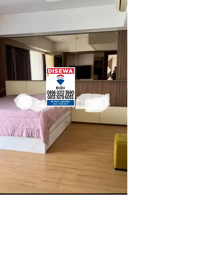 Disewakan Apartemen Sedayu City Kelapa Gading Furnish Cakep 3 kt lt 22