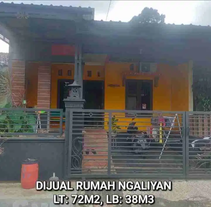 JUAL CEPAT (BU) RUMAH NGALIYAN SEMARANG