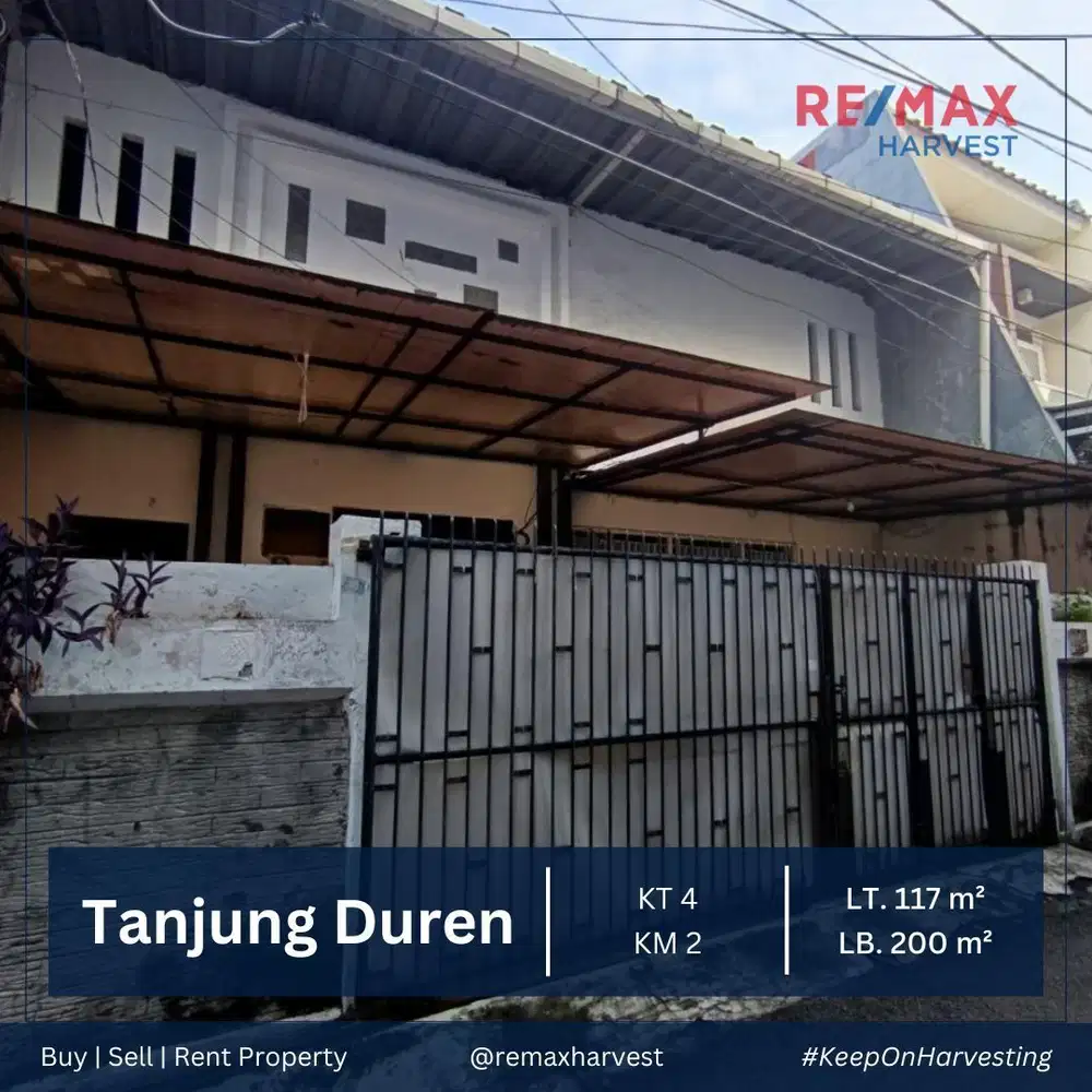 DISEWAKAN MURAH RUMAH TINGGAL LEBAR 9 METER SUDAH RENOVASI TANJUNG DUREN JAKARTA BARAT