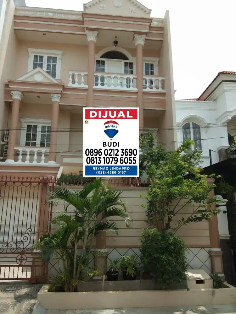 Jual Rumah 3 Tk Lt 8 X 17 4+1 Kt Villa Permata Gading Kelapa Gading