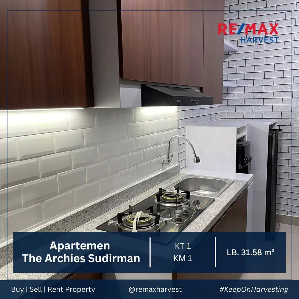 DIJUAL MURAH APARTEMEN THE ARCHIES SUDIRMAN 1BR FULL FURNISHED