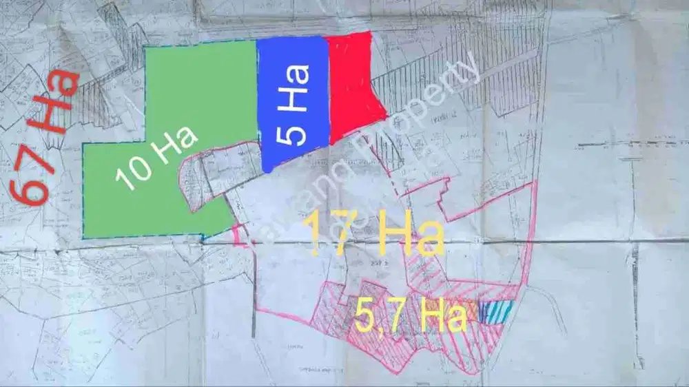 Dijual Lahan 37,7 Ha Zona Industri Karawang