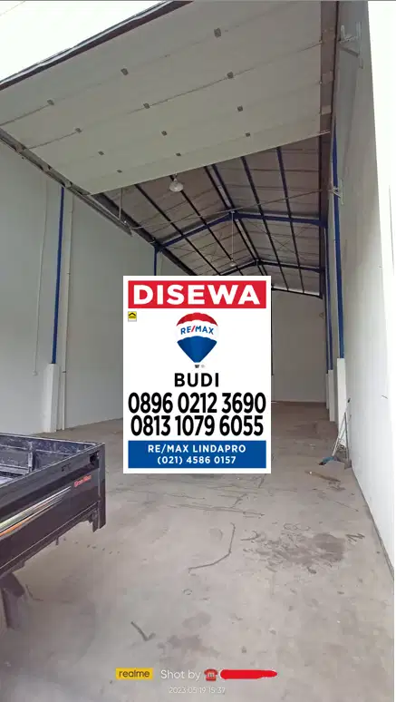 Disewakan Gudang central Cakung lebar 8 x 24