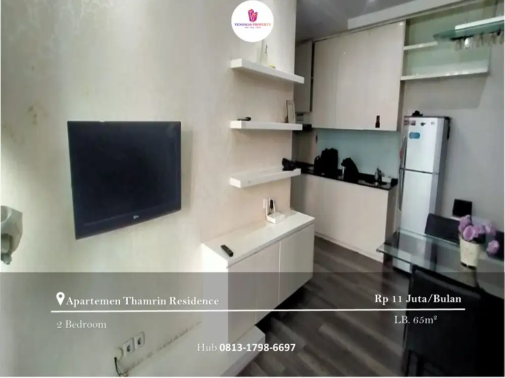 Disewakan Apartement Thamrin Residence 2BR Full Furnished