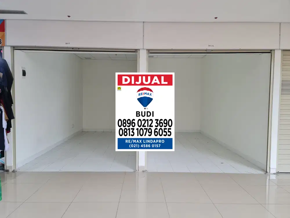 Dijual Kios Gandeng Hoek Pasar Grosir Senen Jaya Lantai Dasar Nego