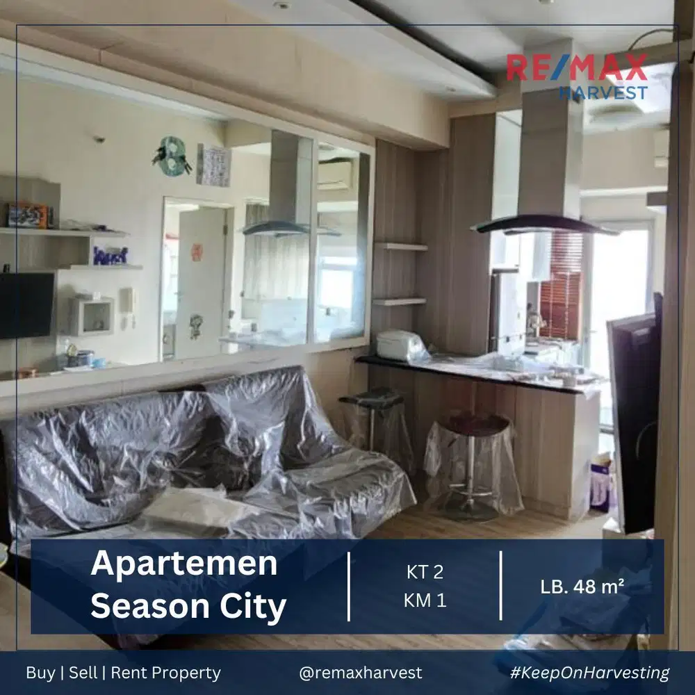 DIJUAL MURAH APARTEMEN SEASON CITY TOWER A FULL FURNISHED JKT BARAT
