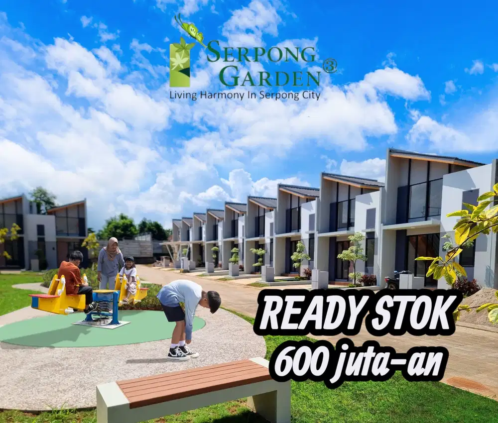 Serpong Garden Cisauk Tangerang Dekat Stasiun dan Mall Aeon BSD