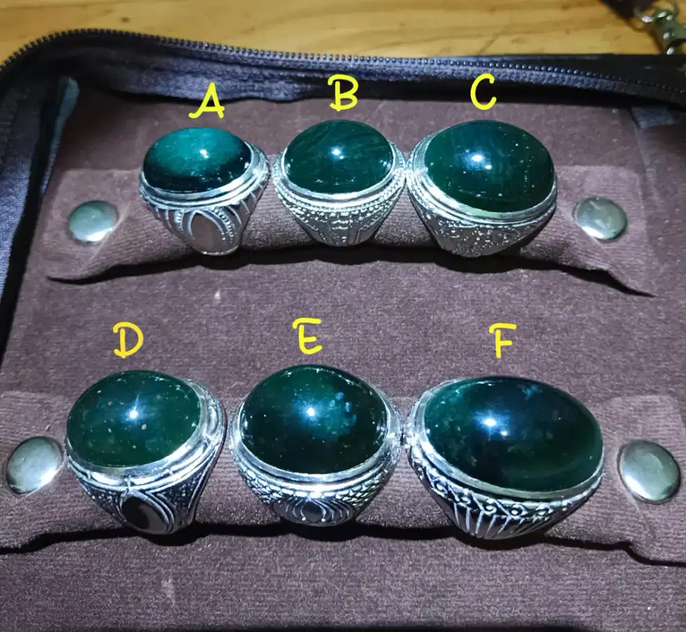 Cincin Batu Serpentine Cincau