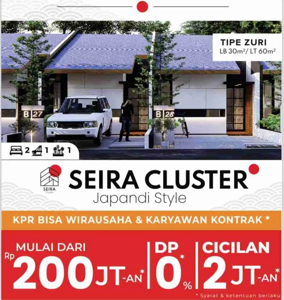 Promo  Rumah Ciomas Dekat Jalan Lingkar Laladon tanpa DP Cicilan 3 Jutaan Flat Free Biaya-Biaya