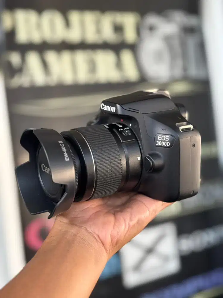 Canon Eos 3000D Wifi Kit Mulus Bonus Banyak Siap Pakai