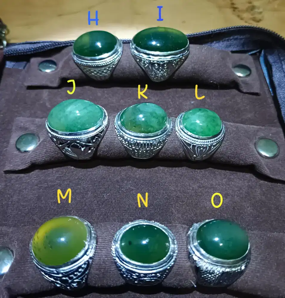 Cincin Serpentine Ijo botol dan Lumut Sungai Dareh