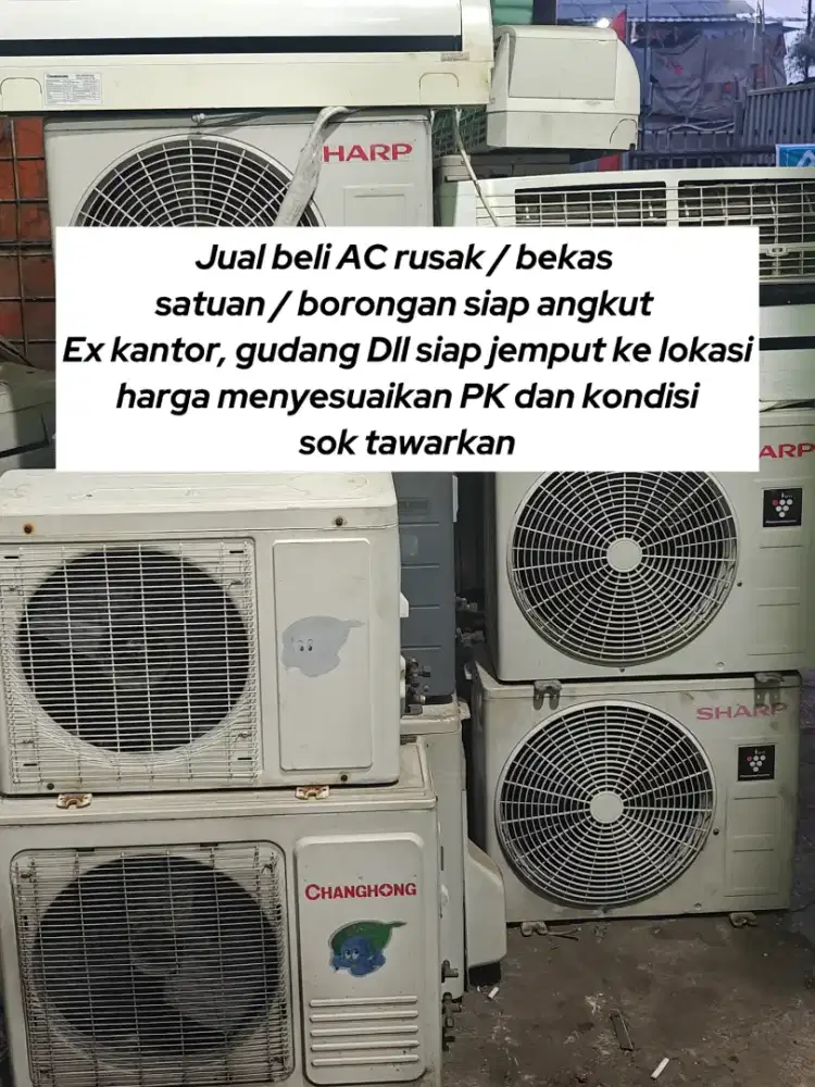 Menerima AC rusak / bekas