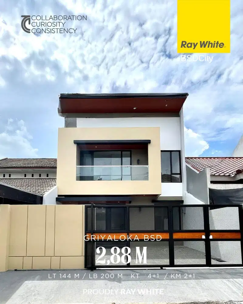 Rumah 2 Lantai Brand New di Griya Loka BSD City