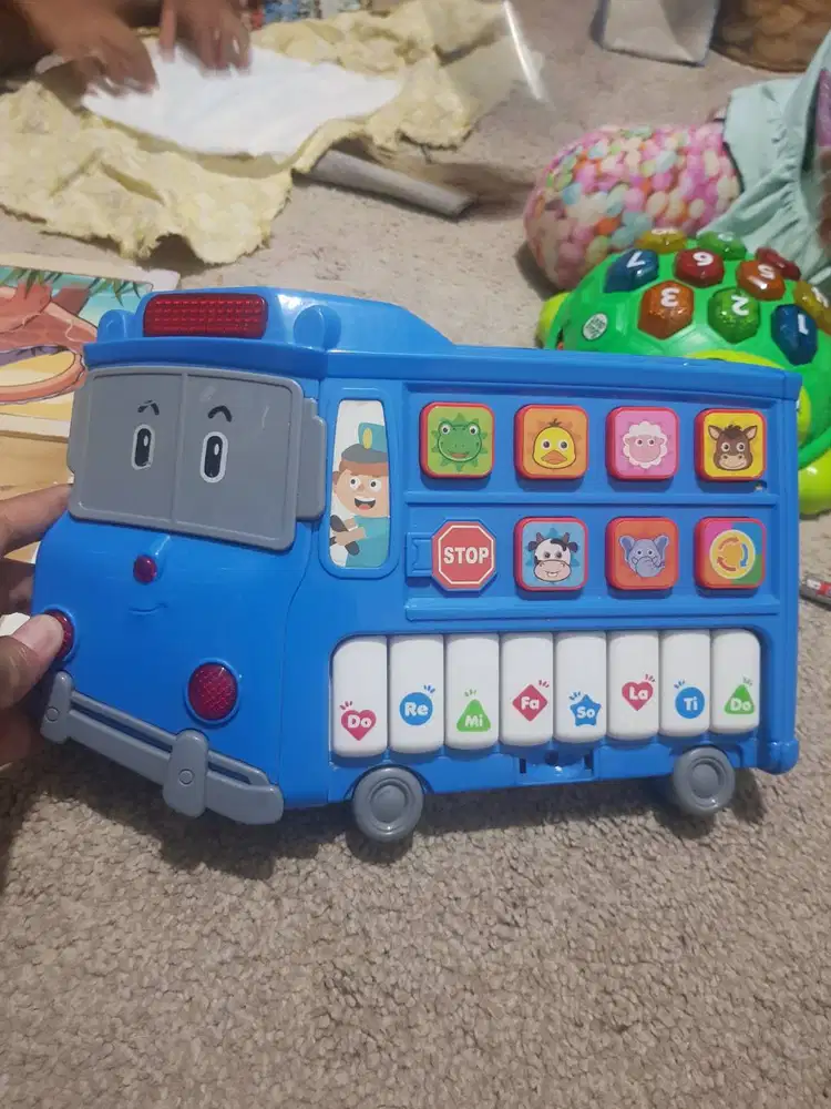 mainan edukasi anak piano musik suara hewan