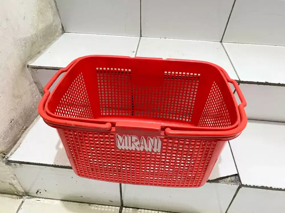 Jual keranjang Mirani Plastik untuk belanja 10 yunit