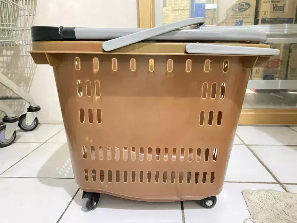 Jual troli kranjang Plastik 8 yunit