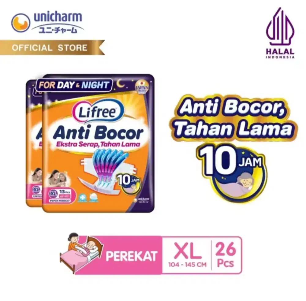 Popok Dewasa dengan Perekat merek Lifree