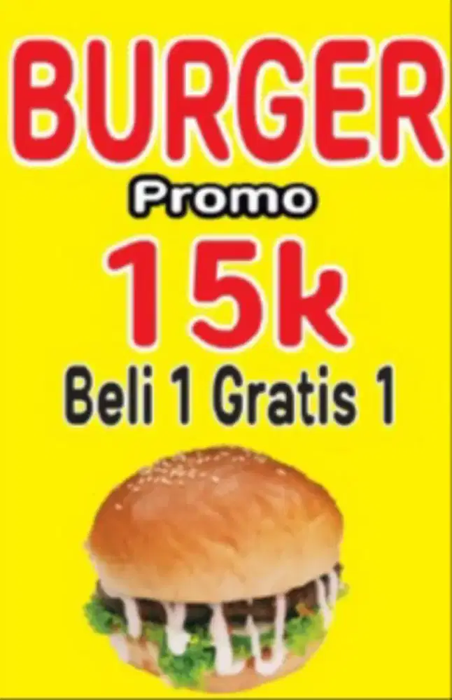 Burger enak lembut bergizi