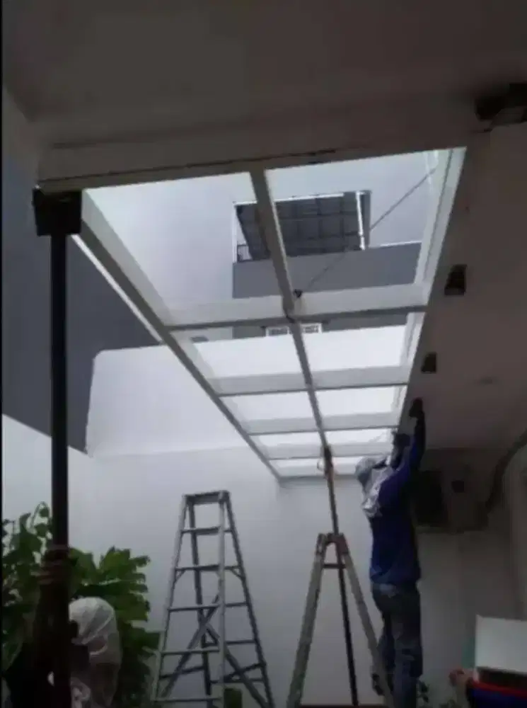 Kanopi solarflat minimalis