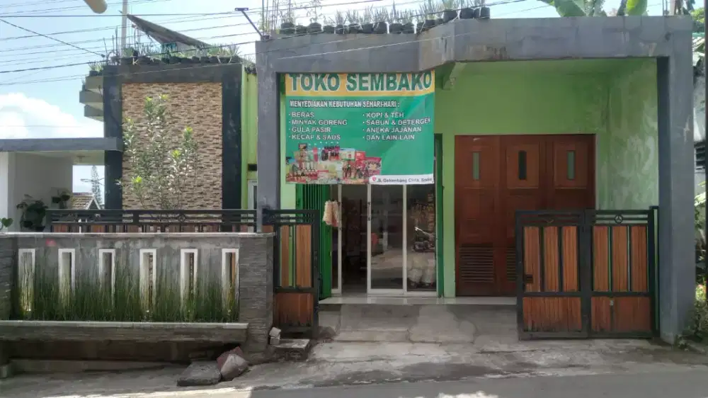 Rumah toko jalan desa