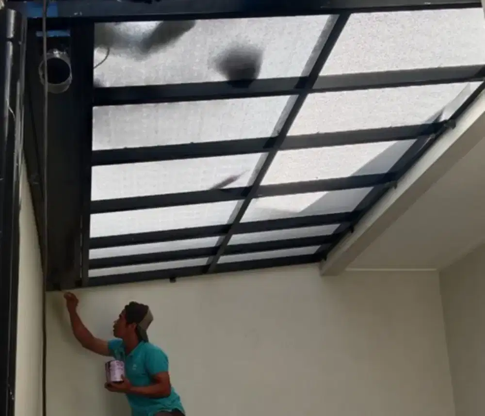 Kanopi solarflat minimalis