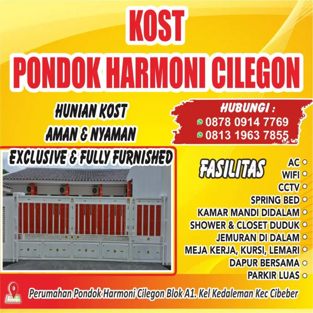 Kos Kosan Pondok Harmoni Cilegon