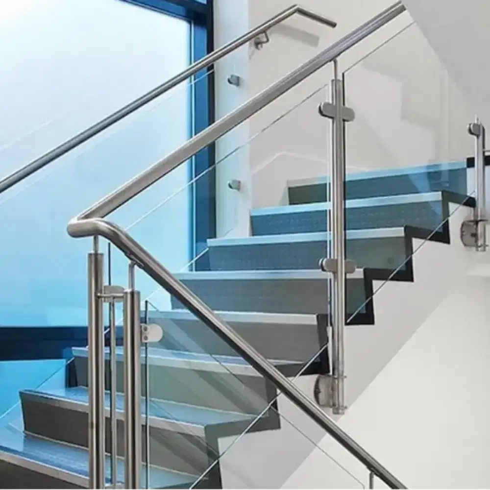 Reling kaca stainles steel