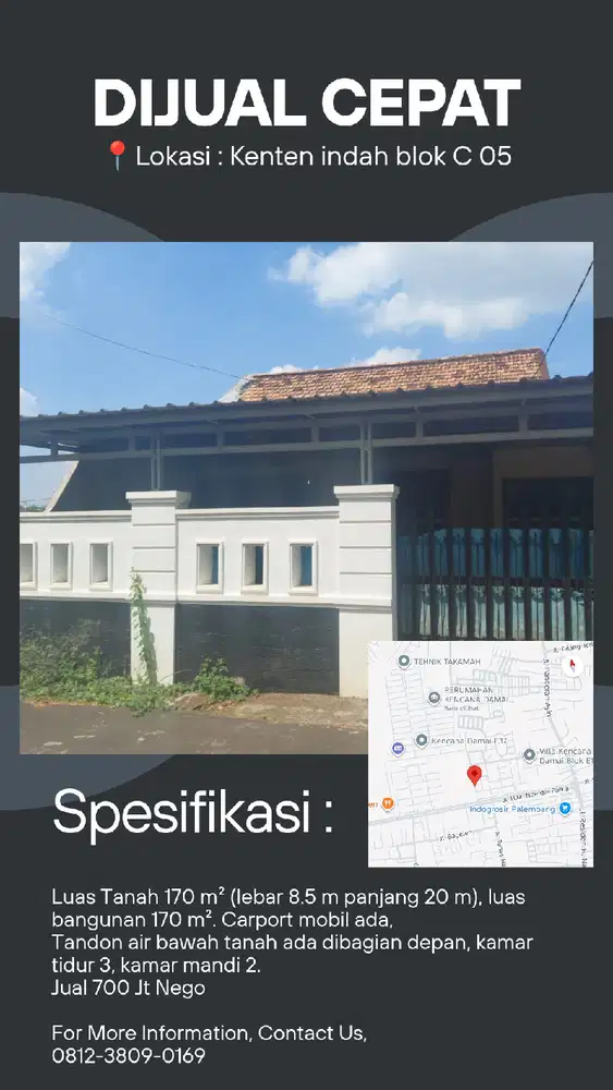 rumah dijual murah palembang