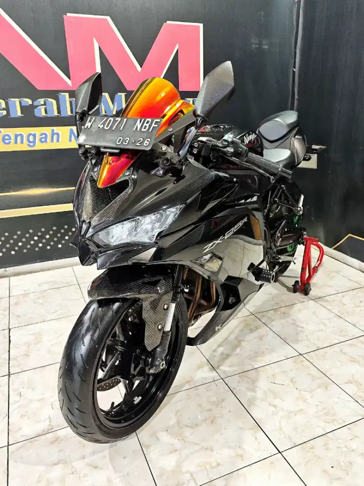 Zx25R Non abs black glossy modif ringan km 8rb.Anugerah motor rungkut